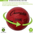 thumbnail image 4 of Champion Sports Extreme Series Soccer Ball, Size 5 - Collegiate, Professional, and League Standard Kick Balls - Competitive and Recreational Futbol Games, Red, 4 of 5