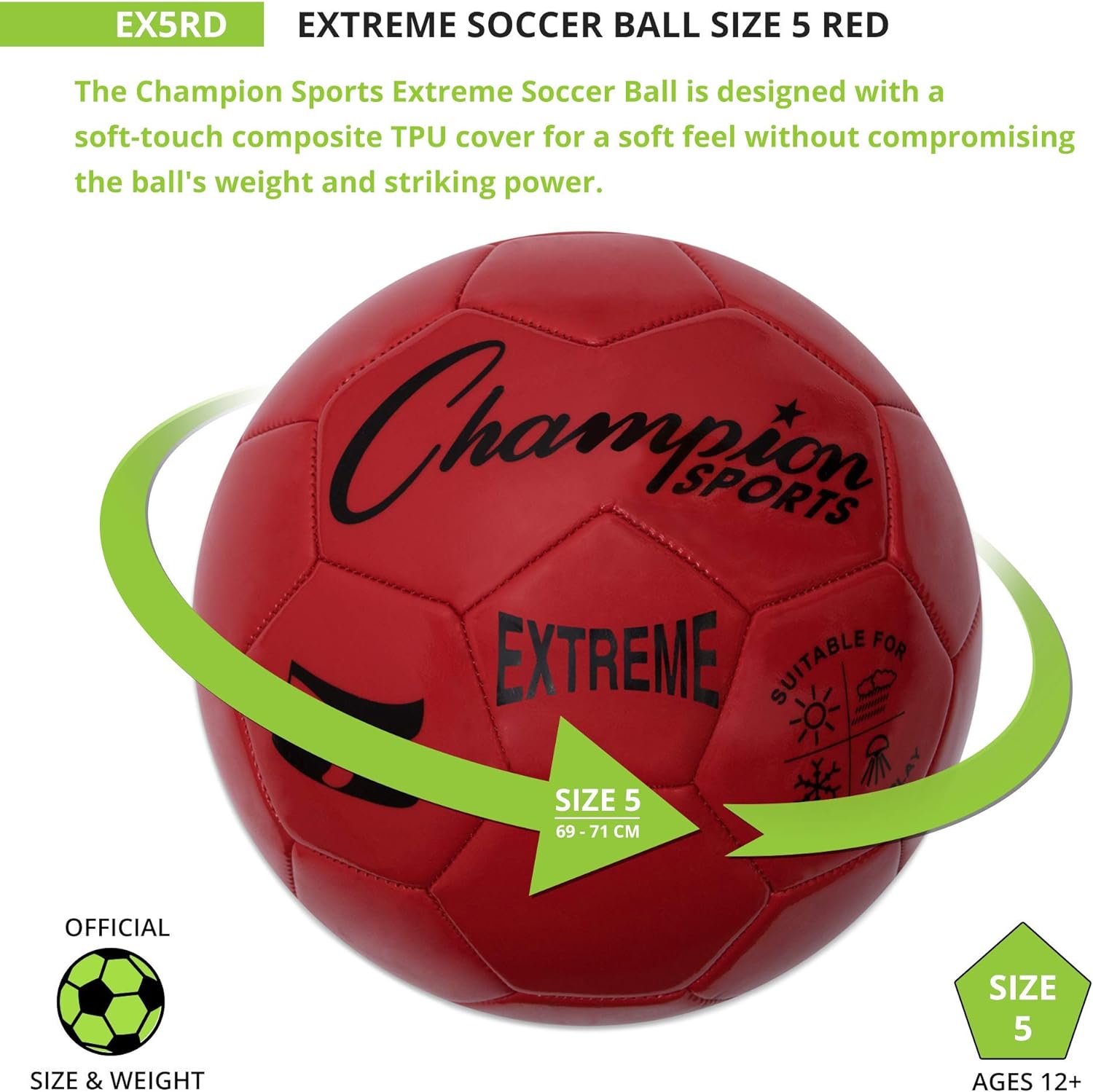 Champion Sports Extreme Series Soccer Ball Size 5 photo 4