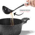 thumbnail image 3 of Starfrit Gourmet STEEL, Nylon Ladle, Stainless Steel Handle, Integrated Skimmer, Pouring Spout, Black, 3 of 5
