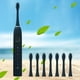 thumbnail image 4 of Juego de cepillo de dientes eléctrico - 8 cabezas de cepillo, 6 modos de limpieza, impermeable IPX7, actualizado, larga vida útil, carga rápida, negro, 4 of 9