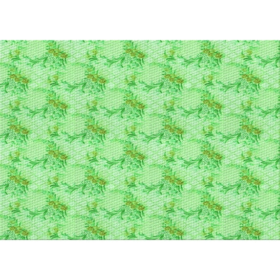 Ahgly Company Machine Washable Indoor Rectangle Transitional Jade Green Area Rugs, 8' x 12'