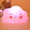 thumbnail image 3 of Transemion Children Cartoon LED Night Light Bedroom Moon Star Shape Table Lamp For Kids pink cloud 1Set, 3 of 6