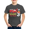 thumbnail image 3 of WOYY Toddler Boys T-Shirt Short Sleeve Truck Graphic T Shirt Kids Active Tee Shirt, 3 of 3