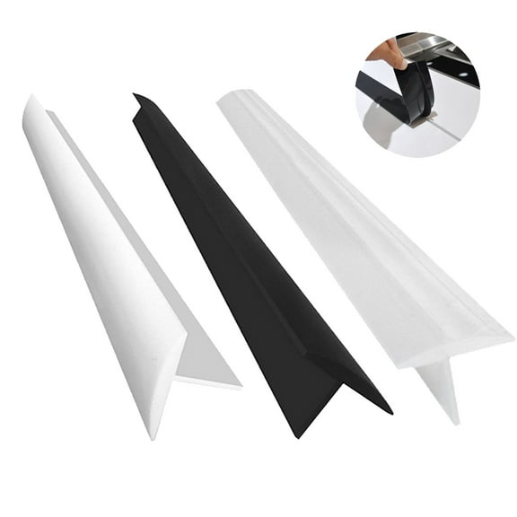 Meidiya 1pcs Rubber Stove Counter Gap Cover Kitchen Counter Gap Filler,25" Long Gap Filler Sealing Spills Between Kitchen Appliances Washing Machine and Stovetop Kitchen Gadget