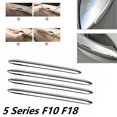 thumbnail image 2 of 4Pcs Chrome Stainless Steel Exterior Door Handle Molding Trim Cover Outer Doors Handle Cover for 5 Series F10 F18, 2 of 5