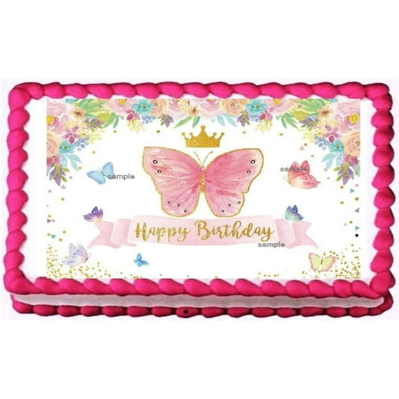 Birthday Baby Shower Edible Cake Topper Edible Image Cake Toppers Frosting Sheet Icing Paper Cake Decoration…