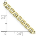 thumbnail image 4 of Avariah Diamonds 10k Yellow Gold 3.4mm Semi-Solid Anchor Chain - 16", 4 of 8
