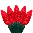 thumbnail image 2 of Wintergreen Lighting C6 Red Christmas Lights LED String Lights, Set of 70 Lights on Green Wire, 24 Ft - Indoor/Outdoor Lighting, 2 of 7