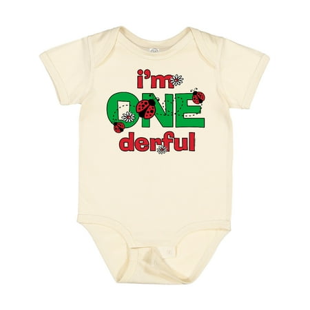 

Inktastic ONEderful Ladybug 1st Birthday Gift Baby Girl Bodysuit