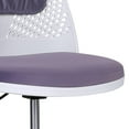 thumbnail image 6 of SYNGAR Office Desk Chair with Adjustable Height, Modern Armless Chair Office Chair Mid Back Soft Fabric Swivel Computer Home Task Chairs Ergonomic Executive Chair with Lumbar Pillow Support, Purple, 6 of 9