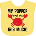 thumbnail image 3 of Inktastic My Poppop Loves Me Boys or Girls Baby Bib, 3 of 4
