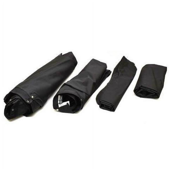 Crest Pontoon Boat Bow Cover AMEF23 | Continental Black (Set of 4)