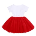 thumbnail image 3 of IBTOM CASTLE Toddler Baby Girls Princess Shiny Sequin Bow Tutu Dress with Headband 3rd Birthday Outfits Cake Smash Party Clothes Set 3 Years Red - Balloon, 3 of 8