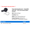 thumbnail image 2 of Power Steering Reservoir - Compatible with 1987 - 1991 Ford Country Squire 5.0L V8 1988 1989 1990, 2 of 2