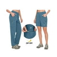 thumbnail image 4 of Little Donkey Andy Women's Quick Dry Convertible Zip Off Pants Lightweight Hiking Travel Camping Slate XS, 4 of 8