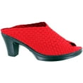thumbnail image 1 of Bernie Mev's Womens Stella High Heel Mule with Peep Toe - Red, 1 of 1