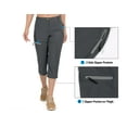 thumbnail image 7 of Mapamyumco Women's Ultra Breathable Lightweight Quick Dry Capri Pants Trekking Golf Grey L, 7 of 7