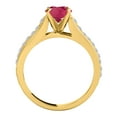 thumbnail image 2 of Aonejewelry 1 Ct. Ttw Diamond and Created Ruby Ring In 14k Yellow Gold, 2 of 4
