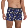 thumbnail image 4 of Salouo Lilies Flowers Print Men's Boxer Briefs,Breathable Underwear Elastic Waistband Briefs for Men -Large, 4 of 8