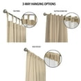 thumbnail image 3 of Winmate Topsions 3-way Header Insulated Curtain Panel Pair each 80" x 84" in Khaki, 3 of 6