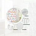 thumbnail image 5 of Fun Rainbow Shower Curtain for Kids, Colorful Rainbow Polka Dot Lovely Bathroom Curtains, Cute Creative Girls Kids Children Cartoon Fabric Shower Curtain Sets with Hooks 72X72 Inches, 5 of 6