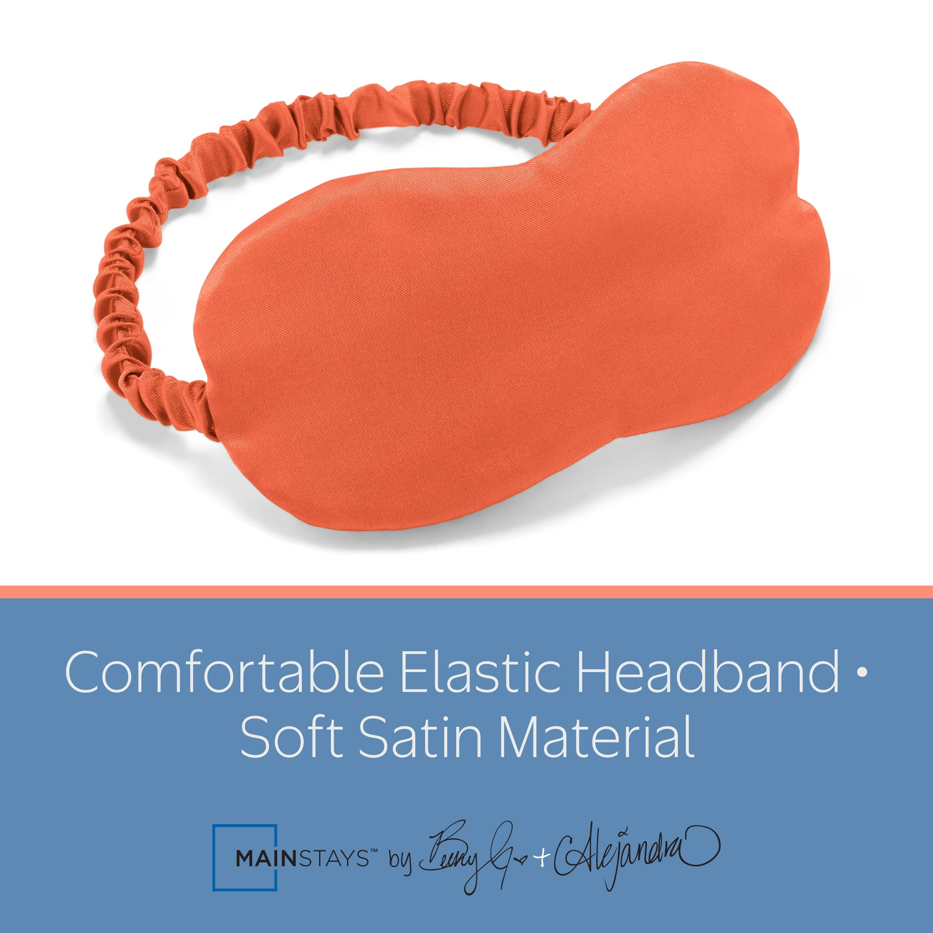 Mainstays by Becky G. & Alejandra Satin Eye Mask, Orange