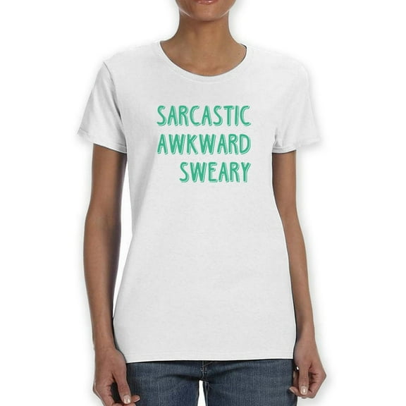 Sarcastic Awkward Women T-Shirt, Female 4X-Large