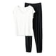 thumbnail image 3 of TaTaai Loose Fit Winter Sleepwear Women, Thick Warm Pajama Top with Pants, Solid Color Fleece Loungewear Set, Cozy Cold Weather Apparel Gift, 3 of 6
