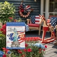 thumbnail image 6 of Boovnll 4th of July Garden Flag, 12x18" Red White Blue Double Sided Garden Flags Memorial Day Garden Flag for Outdoor, Yard, Garden, Independence Day Watercolor Decor, 4th of July Decorations, 6 of 6