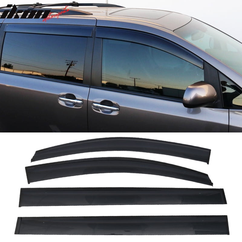 Compatible with 11-20 Toyota Sienna Polycarbonate Window Visors Vent ...