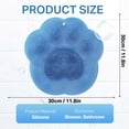 thumbnail image 5 of Bohorizon Silicone Foot Scrubber for Shower, Suction Cup Back Brush Mat Blue (2-Pack), 5 of 6