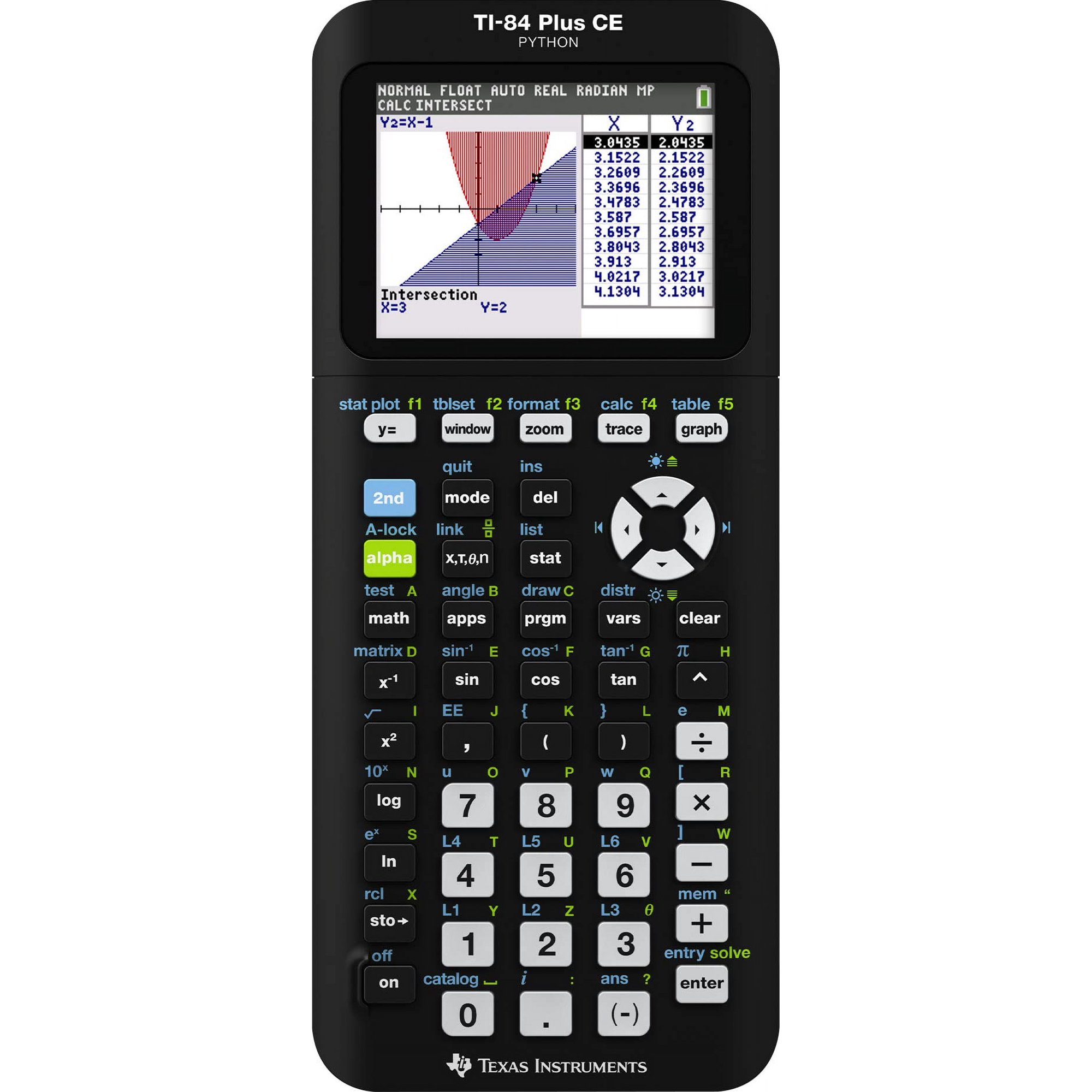 Texas Instruments TI-84 Plus CE Color Graphing Calculator, Black