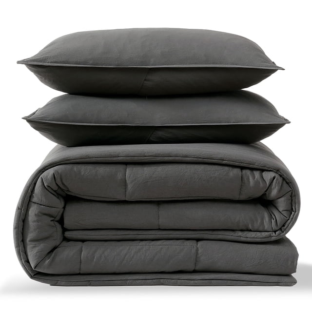 Comforter Set UGG Leonora Full/Queen 3-Piece Charcoal