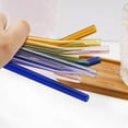 thumbnail image 5 of 20Pcs Coloful Reusable Glass Straws 8mm Drinking Straws For Smoothie Milkshake Tea Juice Cocktail Straws with 4Pcs Clean Brush, 5 of 10