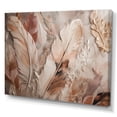 thumbnail image 2 of Designart "Gold Glamorous Feathers Of Boho Fantasy V" Glam Feather Canvas Print, 2 of 5