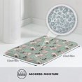 thumbnail image 5 of Cute Pug Dogs Bath Mat Non-Slip Soft Microfiber Bathroom Rugs Washable Bathmat, Carpet Rug Entryway Decor for Tub Shower Room Floor, 31.5x20 Mat, 5 of 6