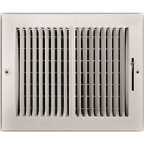 TRUAIRE 2-WAY STEEL WALL / CEILING REGISTER, 10 IN. X 8 IN., WHITE per 3 Each