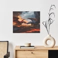 thumbnail image 6 of Gukieu Lava Dragon Print Canvas Decorative Hanging Painting, Waterproof Art Wall Decoration with Frame, Suitable for Living Room, Bedroom, 6 of 6