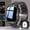 Black stainless steel + silicone watch, variant on Men's Outdoor Smart Watch 1.81" HD Touchscreen, Wireless Calling, USB Charging, Multiple Sports Modes, Compatible with Android iPhone, Holiday Gift Black