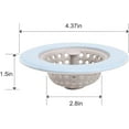 YHRY 4 Pcs Kitchen Silicone Sink Strainer Garbage Disposal Strainer