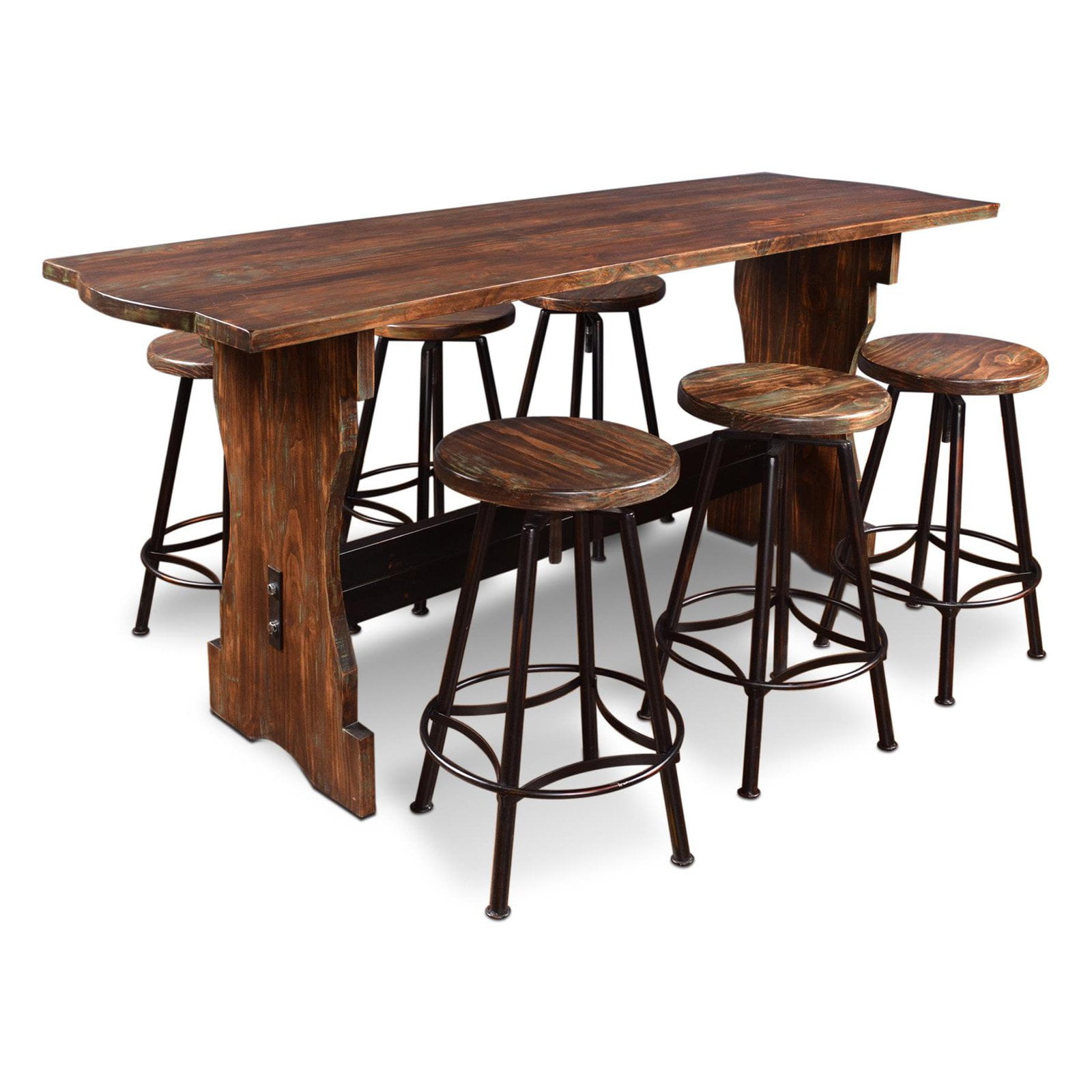 Bar Height Pub Table Set Image Collections Decoration Ideas Sunset Trading 7 Piece Cabo Counter Height Pub Dining Table Set