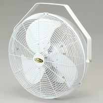 J&D 14" Fan With Wall Ceiling Bracket White, POW14