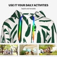 thumbnail image 4 of Kdxio Palm Branch With Leaves Print Womens Oversized Hoodies Sweatshirts Hooded Pullover Tops Sweaters Casual-Small, 4 of 7
