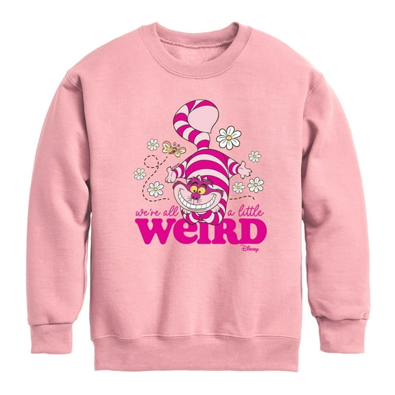 Disney - Alice In Wonderland - Were All A Little Weird - Toddler & Youth Crewneck Fleece Sweatshirt