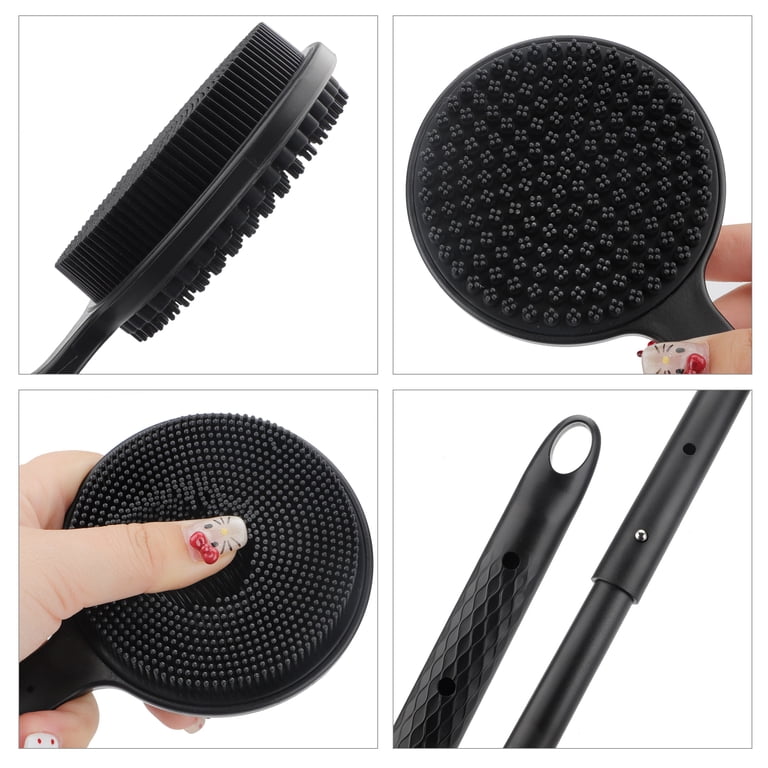 TSV Silicone Back Scrubber, Adjustable Telescopic Handle photo 3
