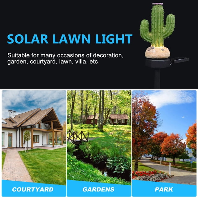 KAKOWELY Solar Para Con Estaca Oscuro Ideal Para De Jardín Y Césped