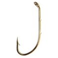 thumbnail image 2 of (2 pack) Eagle Claw 181FH-2 Baitholder Down Eye 2-Slice Offset Hook, Bronze, Size 2, 2 of 5