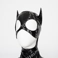 thumbnail image 5 of Disfraz de Halloween para mujer adulta, de murciélago, con diseño de gato sexy, de cuero negro, con máscara y látigo, 5 of 5