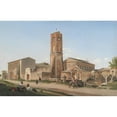 thumbnail image 2 of Christoffer Wilhelm Eckersberg 14x11 Gold Ornate Wood Frame and Double Matted Museum Art Print Titled - Sant'Agnese Outside the Walls, Rome (1815), 2 of 4