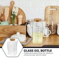 WAXIAYU Glass Oil Bottle 1000ml Vinegar Dispenser with Cork for Kitchen